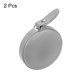thumbnail image 3 of Uxcell 2 Paquete Cinta Métrica Redonda Retráctil 60 pulgadas Estuche de Cuero Suave Cinta de Medición de Sastre Gris, 3 of 6