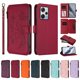 thumbnail image 3 of Funda Cartera Mariposa para [Xiaomi Redmi Note 12 Pro Plus] con Soporte y Cremallera Rojo, 3 of 6