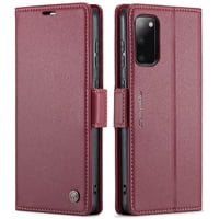 Caseme Tipo Cartera Samsung Galaxy S20 Plus Con Cierre Magnético, Rfid, Tarjetero, Soporte, Carga Inalámbrica