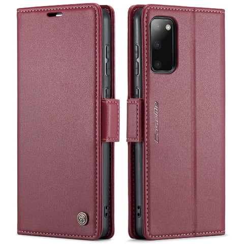 Caseme Tipo Cartera Samsung Galaxy S20 Plus Con Cierre Magnético, Rfid, Tarjetero, Soporte, Carga Inalámbrica