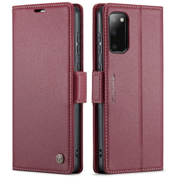 CaseMe tipo cartera Samsung Galaxy S20 Plus con cierre magnético, RFID, tarjetero, soporte, carga inalámbrica