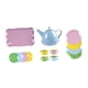 thumbnail image 5 of Juego de té pequeño para niña, juego de fiesta de té, juego de rol, juguete para juego de imitación, juego de tazas de tetera para niños de 3, 4, 5 y Azul, 5 of 5