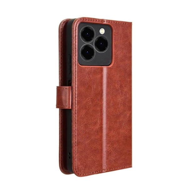 Funda tipo libro para Ulefone Note 20 Pro, cartera todo‑en‑uno, funda multifuncional con tarjetero y correa de muñeca desmontable
