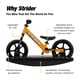 thumbnail image 5 of Bicicleta Balance Strider Sport de 12 pulgadas con base basculante naranja de 6 a 4 años, 5 of 7