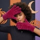thumbnail image 3 of Guantes Chenille Rojo Adulto Invierno Unisex, 3 of 5