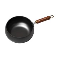 Magideal - Sartén Antiadherente Para Wok, Sartén Para Saltear, Utensilios De Cocina De Gas Hirviendo Sin Revestimiento, Cocina De Inducción, Wok De Cocina Chino 20 Centímetros
