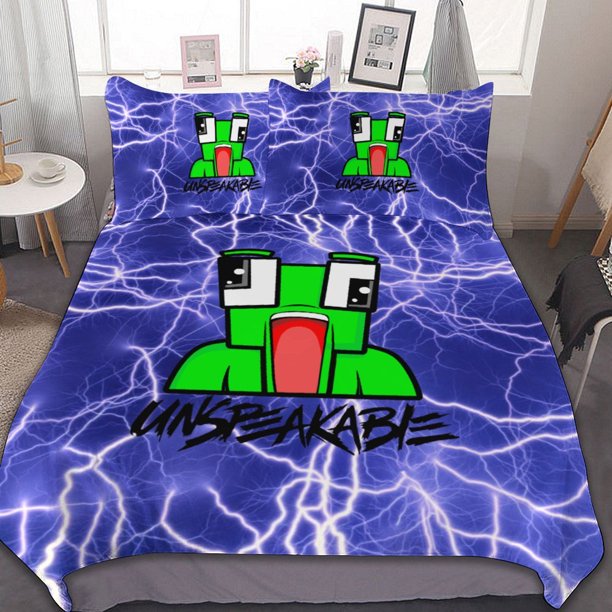 Unspeakable 3-Piece Bedding Set Warm And Comfortable Soft Duvet Cover Bed Set for Boys Girls Kids Adult Bedroom All Season
