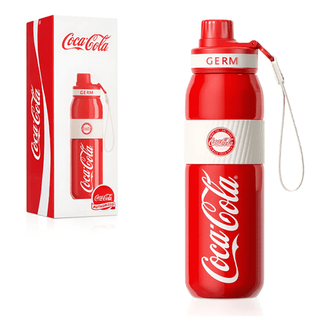 Coca Cola Germ Termo Energía Clásico Oficial 580Ml Frío O Caliente Vaso Térmico Rojo