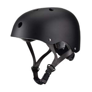 Magideal - Casco De Monopatín, Casco De Bicicleta Para Mujeres Y Hombres, Casco De Ciclismo Con Forro Extraíble Con Ventilación Para Monopatín, Ciclismo Al Aire Negro M