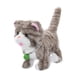 thumbnail image 3 of Gatito De Peluche Que Habla Y Camina, Versátil, Con 12 Canciones Que Graba Y Repite, Rayas Gris Claro., 3 of 5