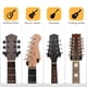 thumbnail image 3 of Soporte de pared para guitarra SNIGJAT, paquete de 2 unidades de madera dura para varias guitarras, 3 of 9