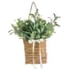 thumbnail image 3 of Flores Artificiales De Primavera, Hojas Verdes, Corona De Canasto Colgante Para Puerta Delantera, 3 of 3