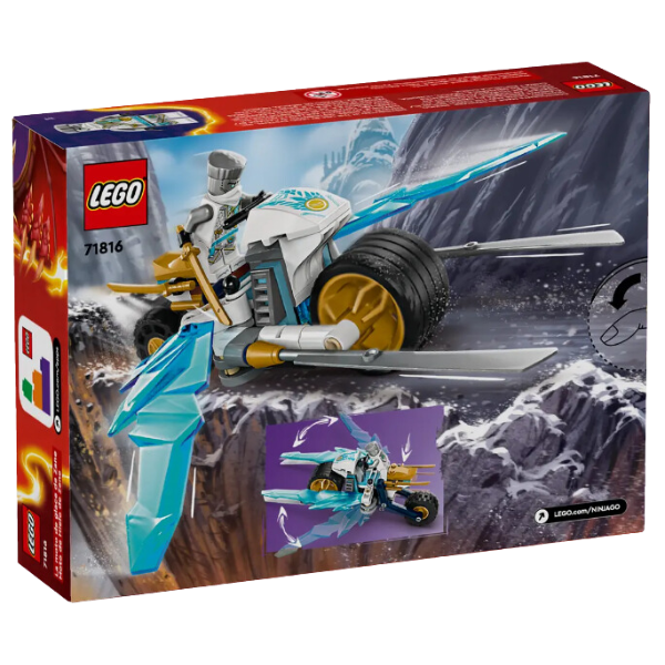 Lego Ninjago Moto De Hielo De Zane 84 Piezas 71816