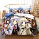 thumbnail image 1 of Little Busters! Bedding Set Duvet Cover Pillowcases Boy Girl Kids Bed Linen Duvet Cover Sets, 1 of 5