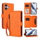 thumbnail image 1 of Funda Cartera Mariposa para [iPhone 16 Plus] con Soporte y Cremallera Naranja, 1 of 6