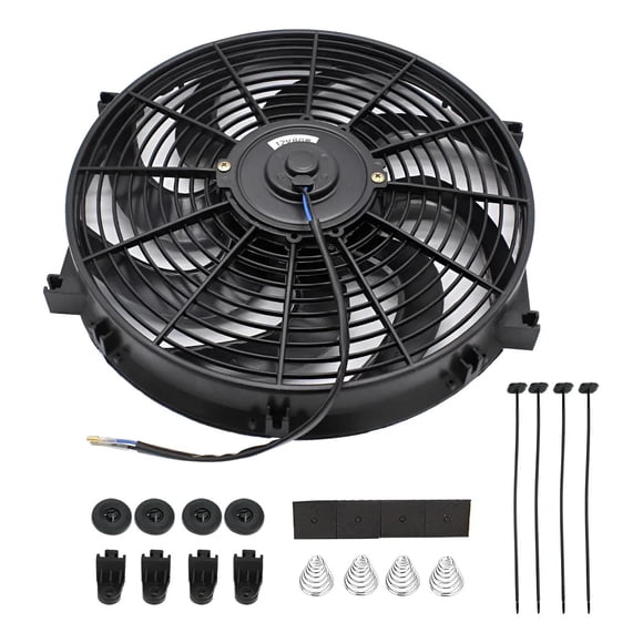 Electroventilador Universal De 14 Pulgadas Para Auto 80w 12v