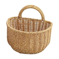 Magideal - Cesta De Mimbre Colgante Cesta Para Niña Contenedor De Apariencia Clásico Portátil Para Picnics Cesta De Almacenamiento Tejida , 14Cm X 14Cm