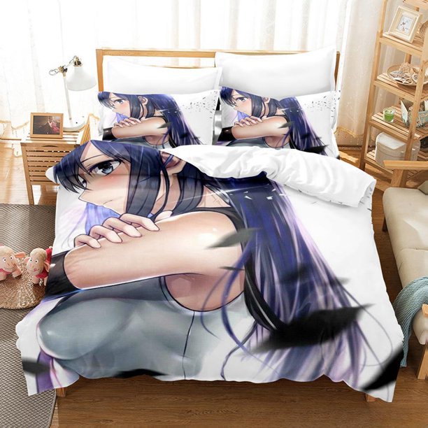 Fashion Anime Brynhildr in The Darkness Bedding Set Single Twin Full Size Bed Set Adult Kid Bedroom Duvet cover Sets Bed Sheets