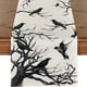 thumbnail image 1 of 1pc, Silhouette Tree Crows Halloween Table Runner(13"x72"), Branches Fall Kitchen Dining Table Decoration For Outdoor Home Party Decor, Creative Small Gift, Holiday Accessory, Birthday Party Supplies,, 1 of 4