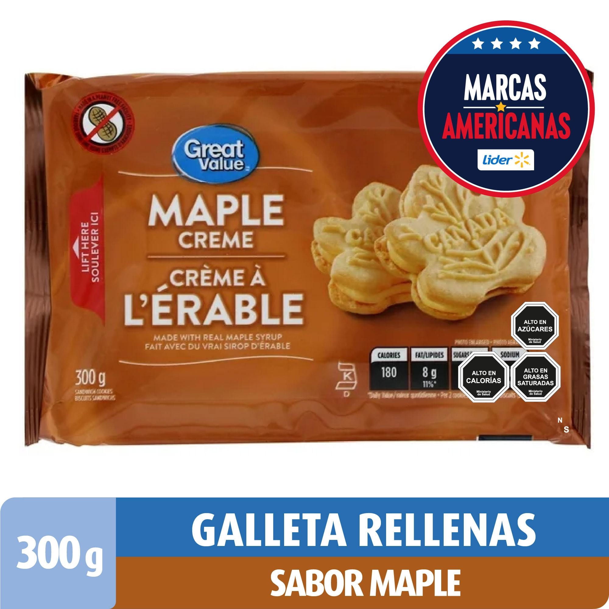 Galleta Rellena Maple 300 g Great Value