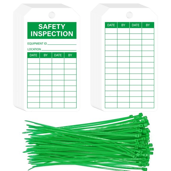 Etiquetas de seguridad YHNTGB 90 unidades 14 × 7,6 cm con bridas de cable