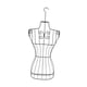 thumbnail image 4 of Maniquí Femenino De Alambre De Metal, Maniquí De Cuerpo Entero Para Vestidores, Color Blanco, 4 of 5