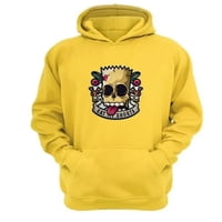 Genérico - Polerón Canguro Eat My Shorts Amarillo Talla S Unisex