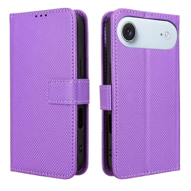 Funda Billetera para iPhone 17E con Ranuras y Soporte Morado