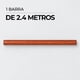 thumbnail image 4 of Set Barra Madera 35 mm Cedro 240 cm, 4 of 6