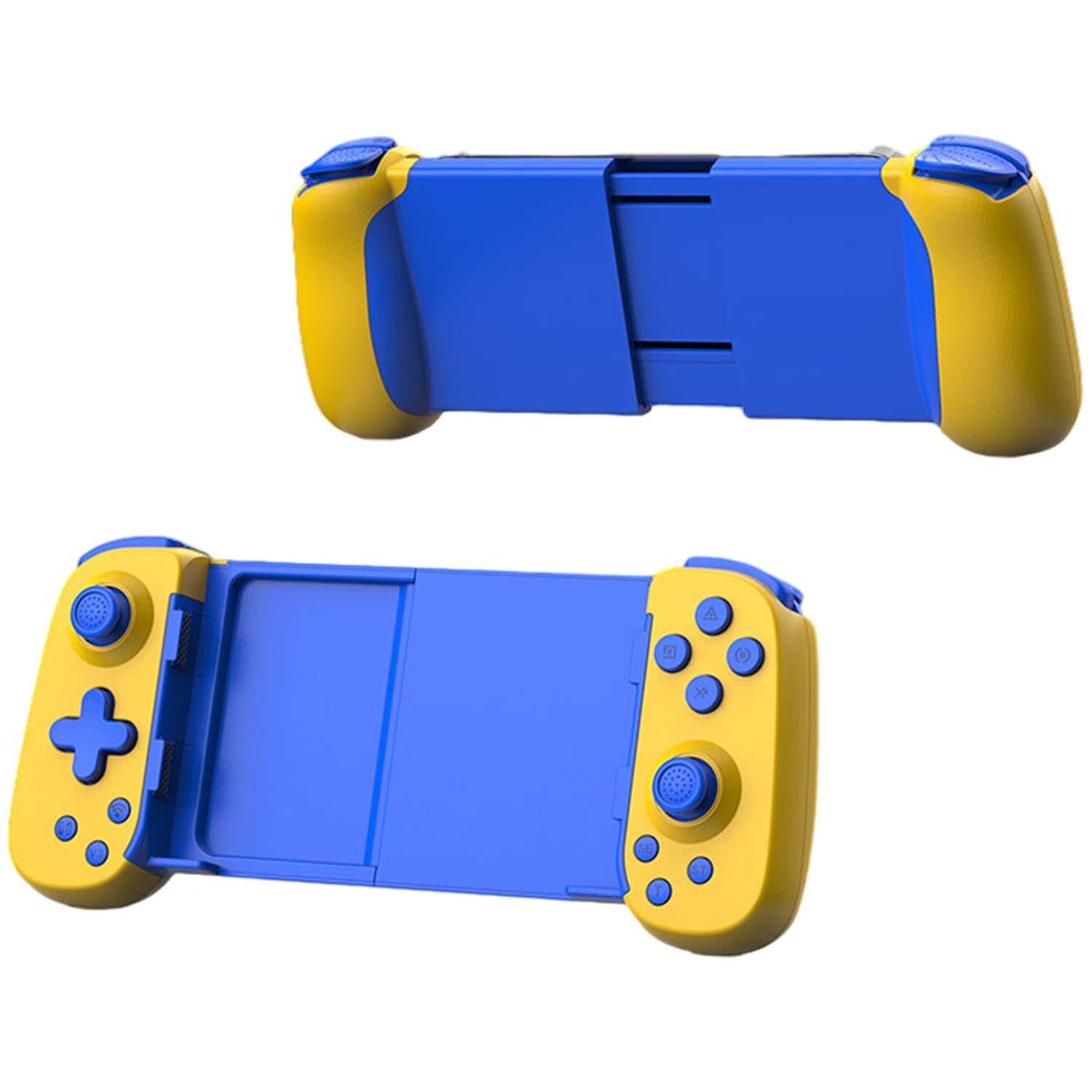 Controlador Inalámbrico Aaronmei D6 Estirable Bluetooth Amarillo+azul