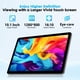 thumbnail image 4 of Tablet Aobante 10 pulgadas Android 15 24 GB RAM 128 GB ROM Gris, 4 of 9
