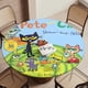 thumbnail image 5 of Pete el gato-theme Fitted Round Tablecloths Elastic Edged Table Covers Waterproof Table Cloth for Kitchen Holiday Party Tables Decor 120cm, 5 of 6