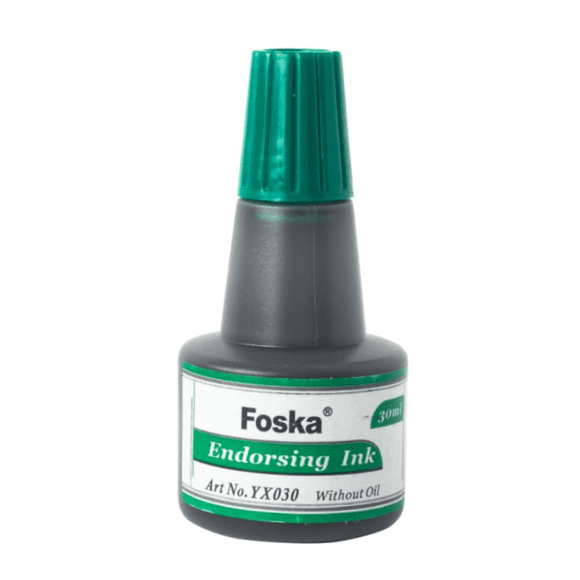 Tinta tampón verde 30ml YX030(green) FOSKA