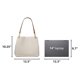 thumbnail image 3 of Bolso tote de hombro Michael Kors Kensington grande en vainilla/acrílico, 3 of 5