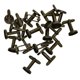 thumbnail image 1 of 20 Piezas En Blanco 12 Mm Bisel Redondo Pegamento Base Taza Gemelos Bricolaje Gemelos Bronce, 1 of 5