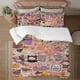 thumbnail image 2 of Halloween Hello_Kitty_ Quilt Set FullSoft Lightweight Quilts Quilted Bedspreads3 Pieces Set Queen SizeColorful Cartoon Print All Season 173*218CM, 2 of 5