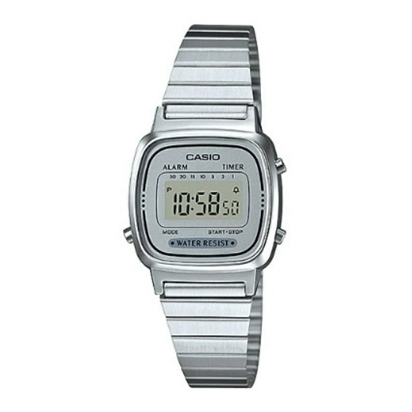 Reloj Digital Plateado Casio LA-670WA-7