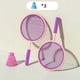 thumbnail image 3 of Juego De Raqueta De Bádminton, Raqueta De Tenis Para Ni?os Para Entrenamiento En El Patio Trasero, Violeta Para Ni?os, 3 of 5