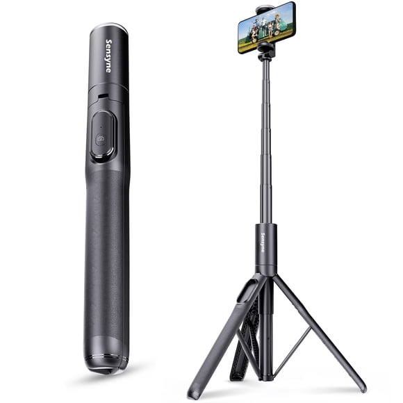 Trípode para teléfono y selfie stick SENSYNE 68 con control remoto inalámbrico