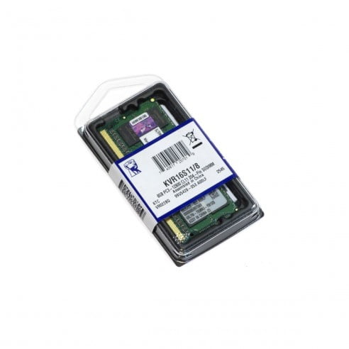 Kingston - Memoria Ram Notebook 8gb Ddr3 1600mhz 1.5v Sodimm Kvr16s11/8