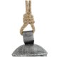 thumbnail image 4 of Juego de 3 campanas decorativas Deco 79 de metal rústico plateado, 4 of 9