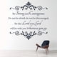 thumbnail image 2 of Decomural Be Strong And Courageous Bible Verse WS-42973, 2 of 2