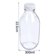 thumbnail image 3 of Pack 12 botellas vidrio lechera para jugos 100 ml, blanco, 3 of 3