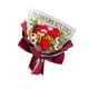 thumbnail image 3 of Ramo De Flores De Ganchillo Flores Artificiales Regalo Ya Hecho Para Acción De Gracias Rojo, 3 of 5