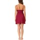 thumbnail image 3 of INSPIRE CHIC Camisón Mini de Satén para Mujer Regreso a Clases con Encaje, Vestido de Dormir con Almohadillas para el Pecho Incorporadas y Tirantes Ajustables M Rojo, 3 of 6