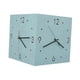 thumbnail image 4 of Reloj De La Pared De La Esquina De Doble Cara Reloj De Esquina Cuadrada Para La Sala De Estar En Casa Azul, 4 of 5