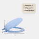 thumbnail image 3 of Asiento de inodoro Achim Home Decor Fantasia Wood azul claro 43 cm, 3 of 6