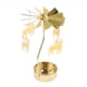 thumbnail image 3 of Vela Giratoria De Decoración Navide?a Portavelas De Té Candelabro Ciervo Dorado, 3 of 5
