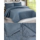 thumbnail image 4 of Cubrecama Con Detalles De Pompones King Color Azul, 4 of 4