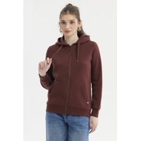 Fashionspark - Polerón Mujer Abierto Hodie Café